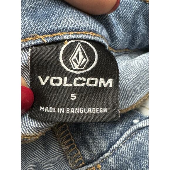 Volcom Denim Bermuda Shorts - Adjustable Waist - Kids Size 5T - Picture 6 of 7